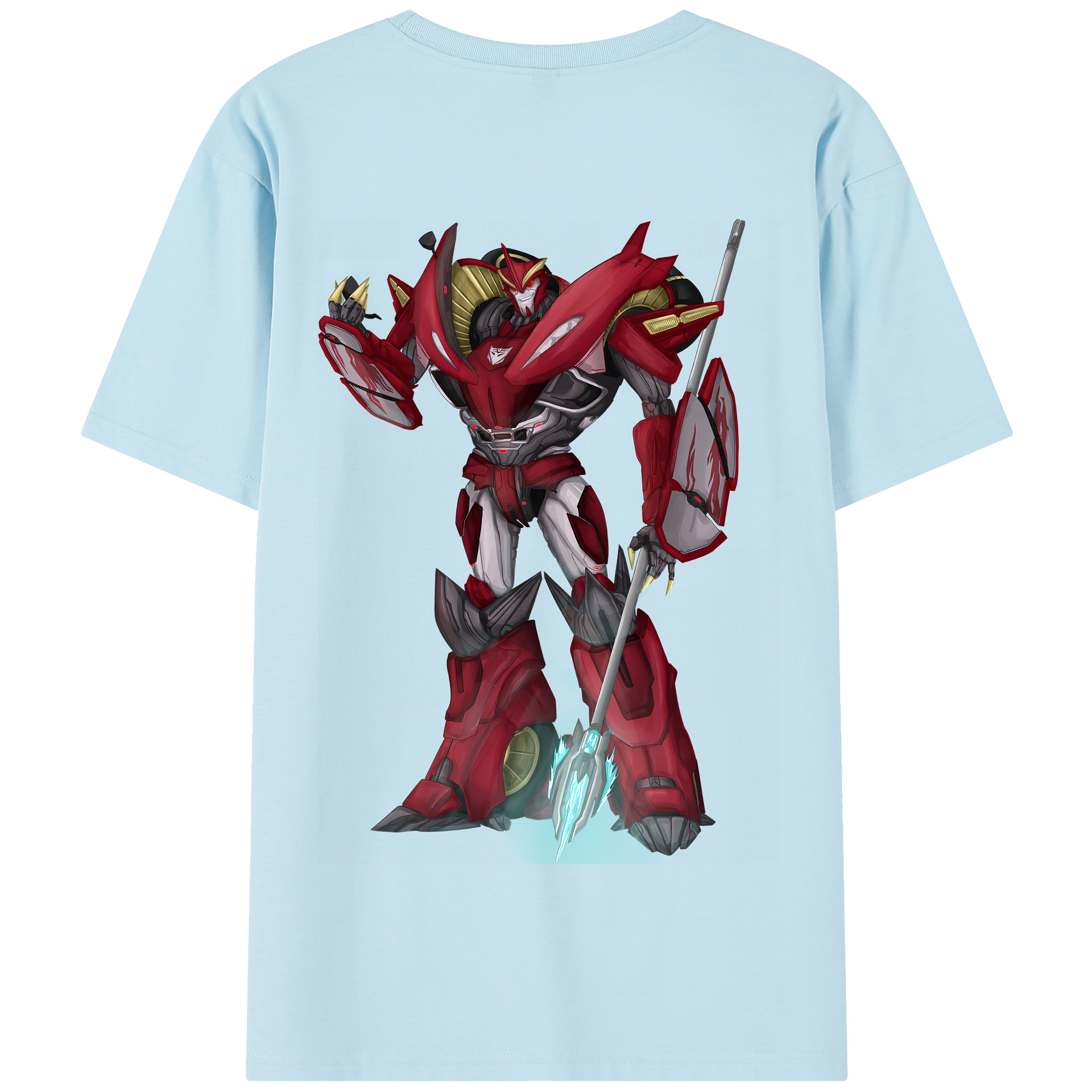 （画像用） Transformers トランスフォーマー 綿100％半袖Tシャツ（背面プリント）